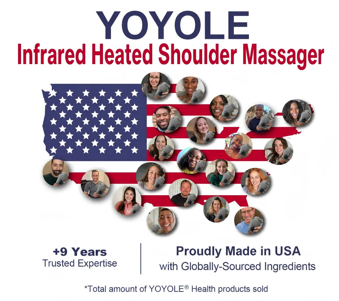 🇺🇸 YOYOLE Infrared Heated Shoulder Massager✅ | Shoulder Pain, Shoulder Arthritis, Frozen Shoulder, Muscle Soreness, Rotator Cuff Injury, Shoulder Muscle Strain 🛒