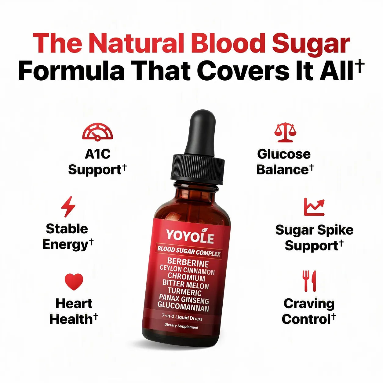 YOYOLE 7-in-1 Blood Sugar Complex💰Buy 1, Get 1 FREE!💰🚀